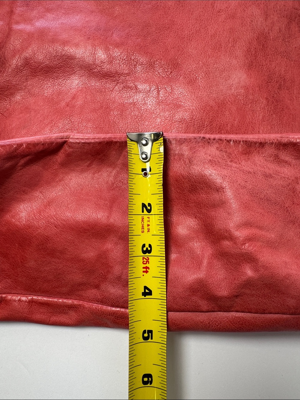 LATICO Margie Tote Red 100% Full Grain Leather Classic Everyday Carry All - Picture 6 of 14